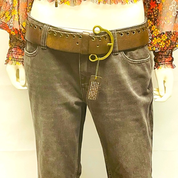 LINEA PELLE IMPORTED LEATHER BELT - Picture 16 of 16